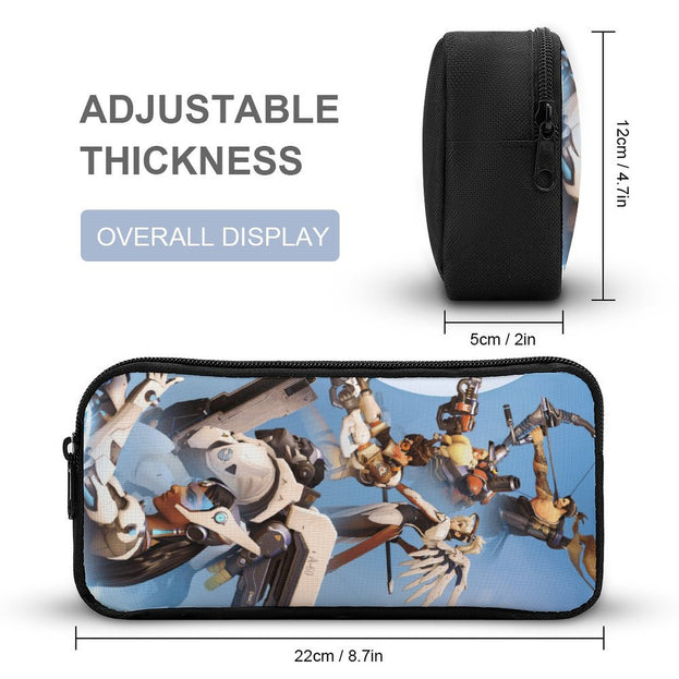 Overwatch Anime Design School Backpack 16 Inch Durable Bag for Elementary and Middle School Students