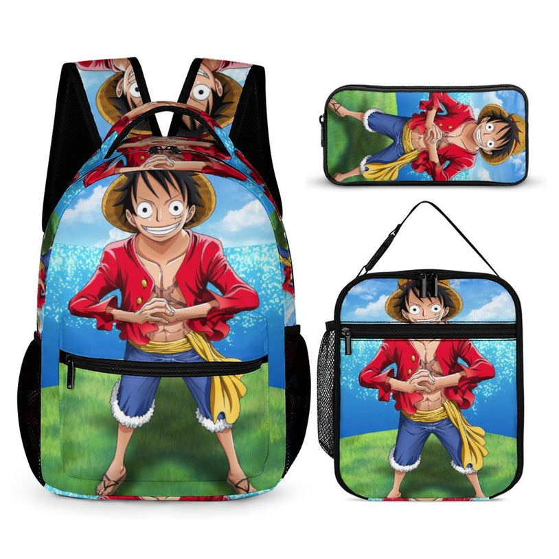 One Piece Luffy School Backpack - S0tylish and Durable Unisex Bag for Kids and Teens