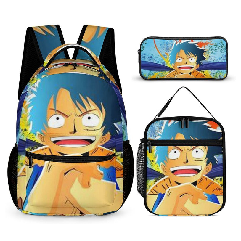 One Piece Luffy Student Backpack Trendy and Robust Unisex School Bag for Boys and Girls