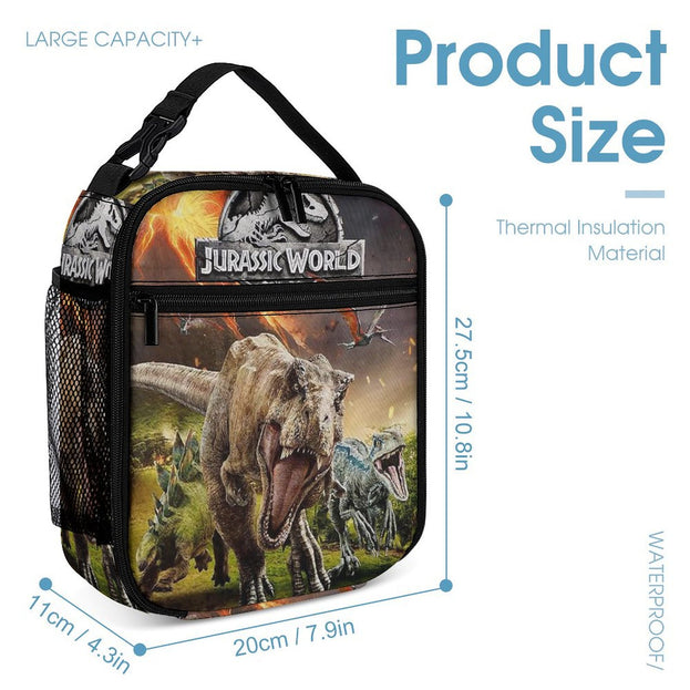 Jurassic World Themed Backpack Ideal Anime School Bag for Elementary and Middle School