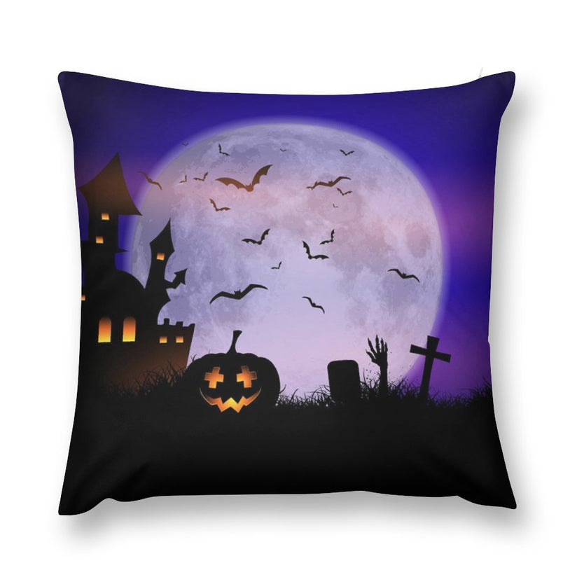 Halloween Plush Pillowcase Soft and Cozy for Spooky Sleep