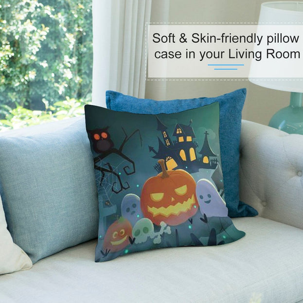 Halloween Plush Pillowcase – Comfortable and Chic for Halloween Decor