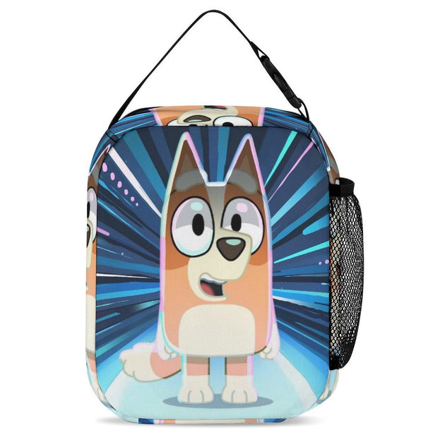 Bluey Anime Print Backpack Durable Double Shoulder School Bag for Kids