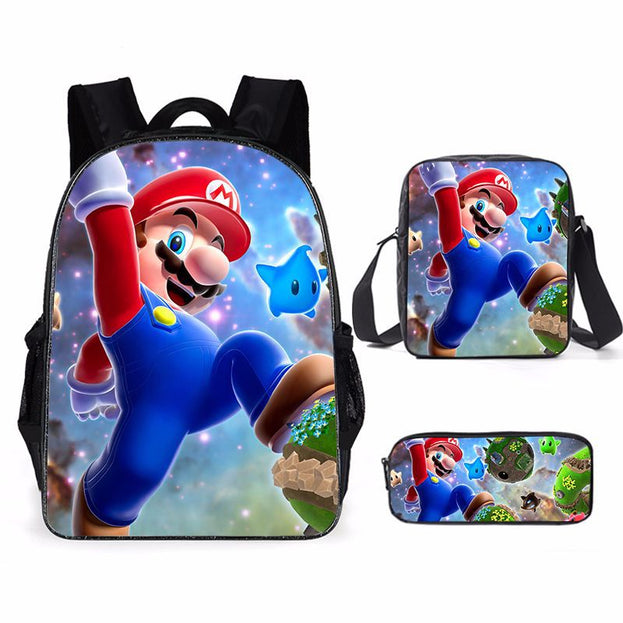 Super Cute 3D Backpack Set Lightweight 3 Piece School Bag for Girls Boys and Teens