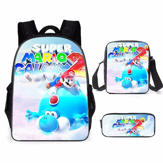 Super Cute 3D Backpack Set Lightweight 3 Piece School Bag for Girls Boys and Teens