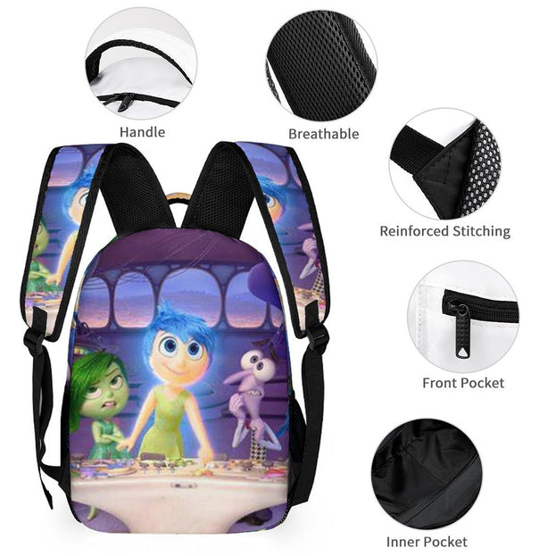 Inside Out Backpack Durable Unisex School Bag for Students Stylish Double Shoulder Design