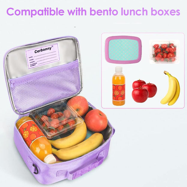 Insulated Kids Lunch Box for School Durable with Adjustable Shoulder Strap Keeps Food Warm Ideal for Travel