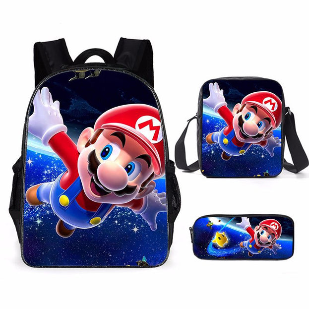 Super Cute 3D Backpack Set Lightweight 3 Piece School Bag for Girls Boys and Teens