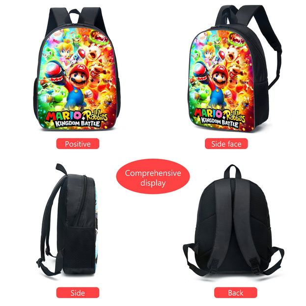 Super Cute 3D Backpack Set Lightweight 3 Piece School Bag for Girls Boys and Teens