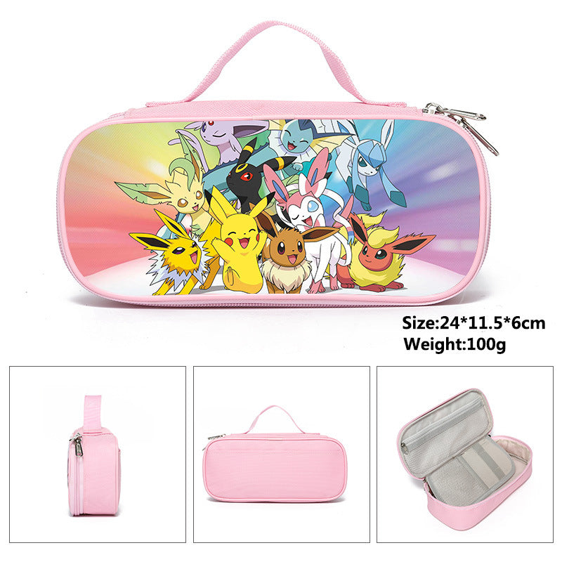 Pokemon Pencil Case Cute Cartoon Stationery Box for Elementary and Middle School Students