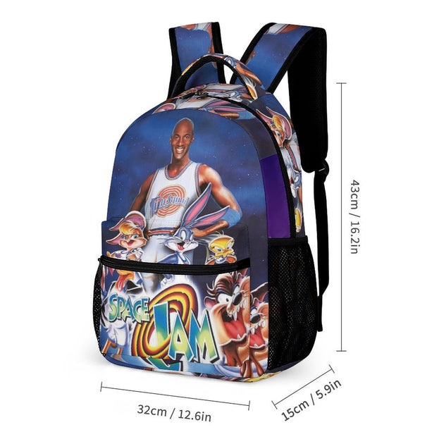 Space Jam Themed Kids' Backpack Durable and Fun School Bag for Young Students