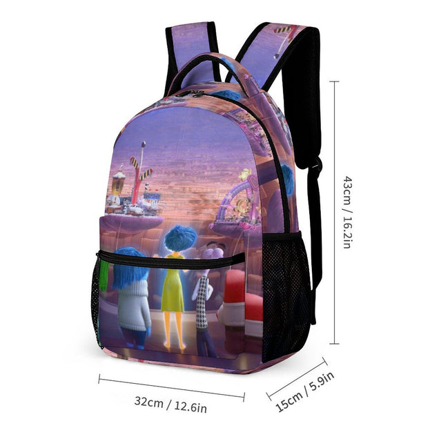 Inside Out Anime Print Backpack Durable and Stylish School Bag for Elementary and Middle School Students