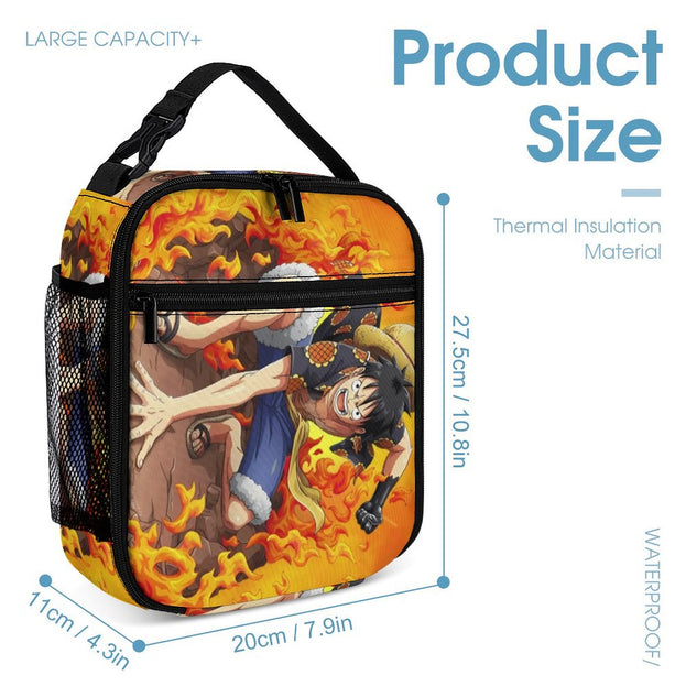 One Piece Luffy Backpack Durable Unisex School Bag for Students Casual Double Shoulder Bag