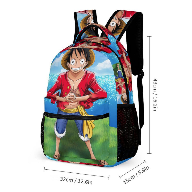 One Piece Luffy School Backpack - S0tylish and Durable Unisex Bag for Kids and Teens