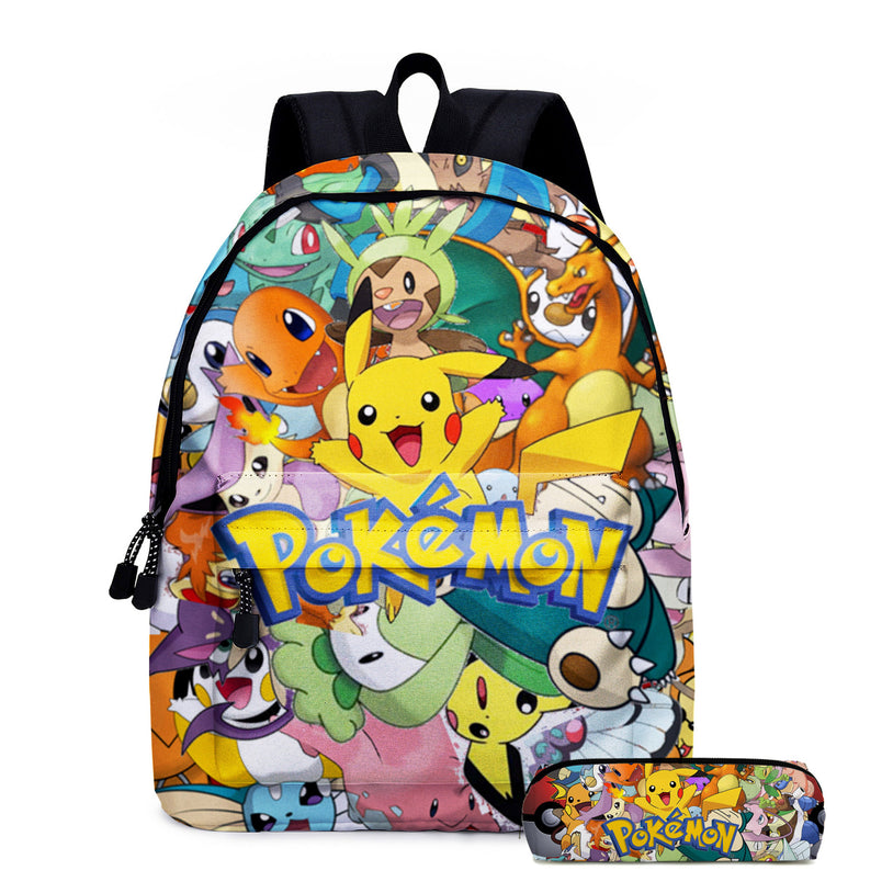 16 Inch Cute Anime Backpack Lightweight Casual Laptop Bag for Kids Teens and Adults Perfect Cartoon Travel Daypack Ideal Gift for Men and Women