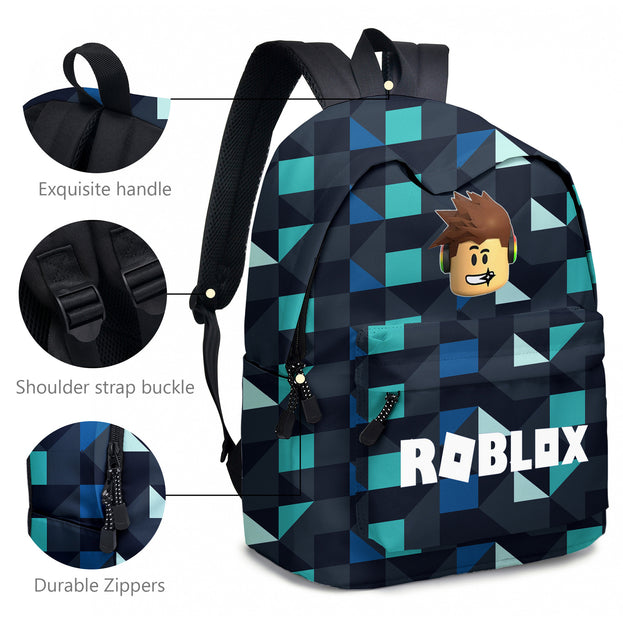 Kids Cosplay School Backpack Unisex Adjustable Laptop Bag for Back to School Travel and Gifts for Fans