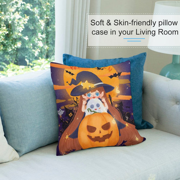 Deluxe Halloween Plush Pillowcase – Luxuriously Soft for the Halloween Spirit