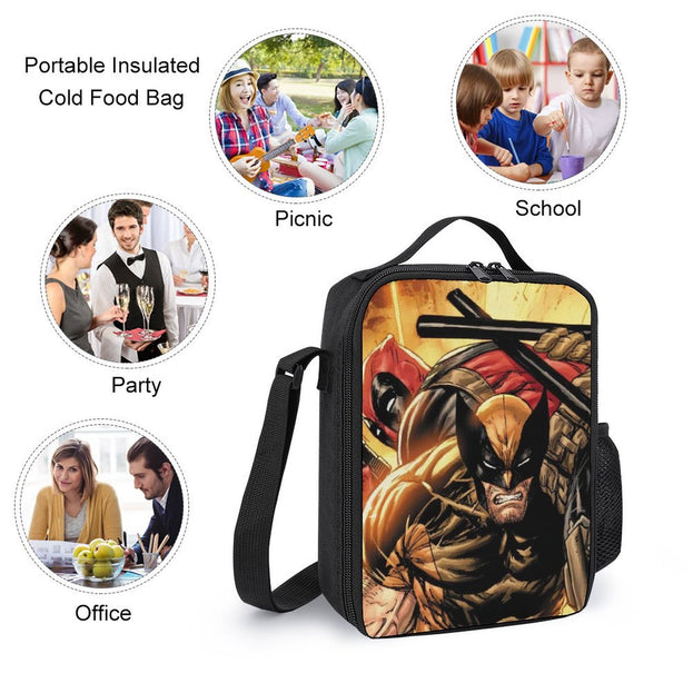 17 Inch Deadpool and Wolverine School Backpack Tough and Trendy for Teens