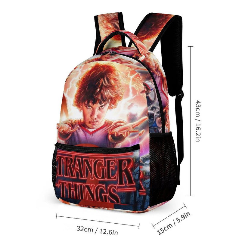 Stranger Things School Bag Durable Unisex Backpack for Students Trendy Casual Double Shoulder Bag