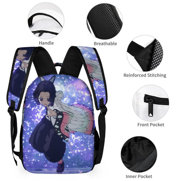 16 Inch Kids' Demon Slayer Backpack Fun and Functional School Bag for Teens