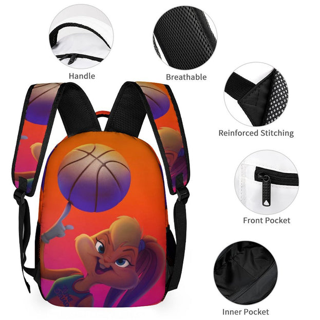 Space Jam Themed Printed Backpack Fun and Functional School Bag for Kids