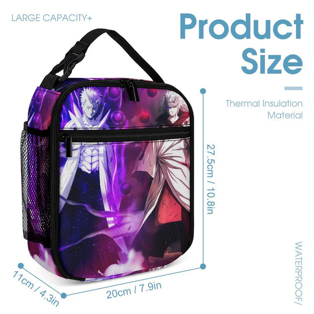 Naruto Print Backpack Naruto Anime Double Shoulder Bag for Middle School Students Large Capacity and Durable