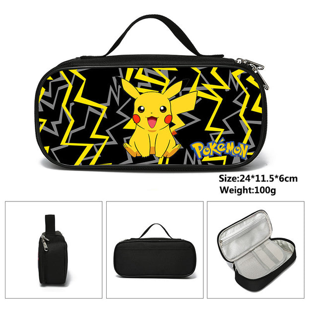 Pokemon Pencil Case Cute Cartoon Stationery Box for Elementary and Middle School Students