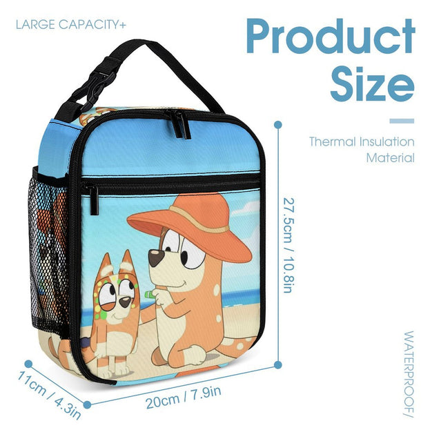 Bluey Anime School Backpack High Quality Double Shoulder Bag for Elementary and Middle School Students