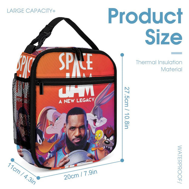 Space Jam Graphic Backpack Eye Catching School Bag for Elementary and Middle School Kids