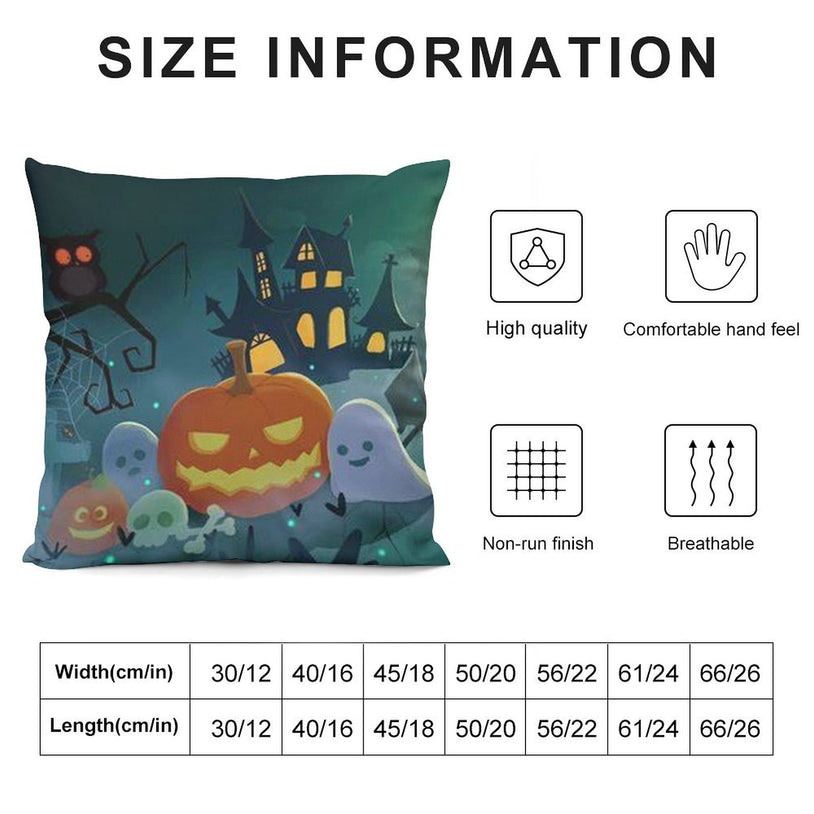 Halloween Plush Pillowcase – Comfortable and Chic for Halloween Decor