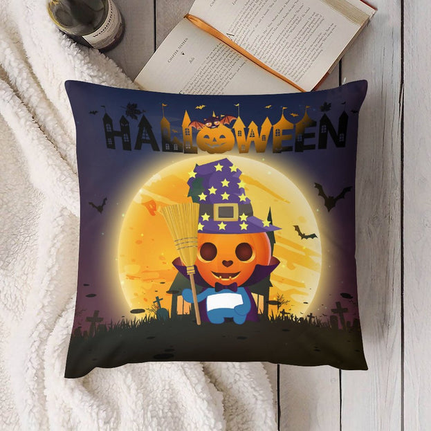 Charming Halloween Plush Pillowcase – Cozy Comfort for Your Spooky Celebrations