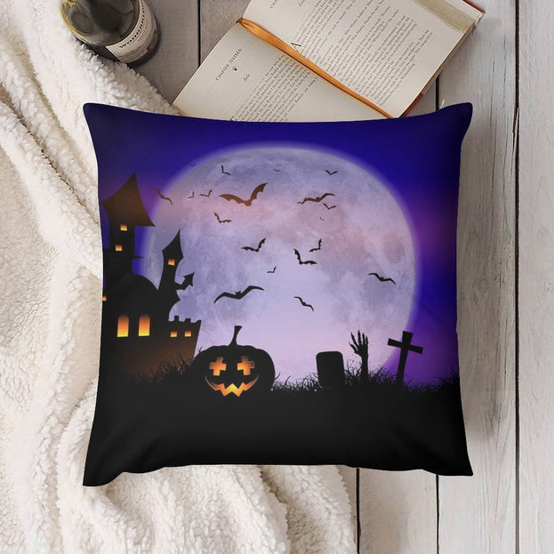 Halloween Plush Pillowcase Soft and Cozy for Spooky Sleep