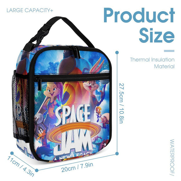 Space Jam Character Backpack Trendy School Bag for Boys and Girls