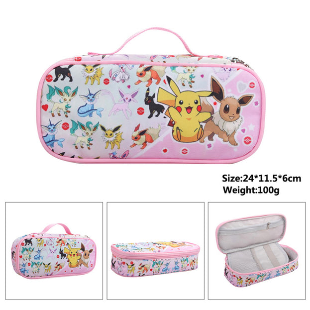 Pokemon Pencil Case Cute Cartoon Stationery Box for Elementary and Middle School Students