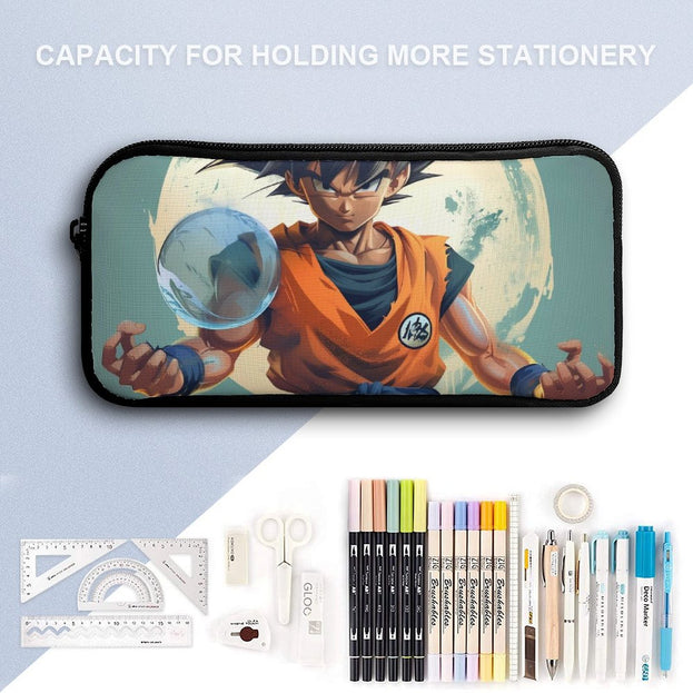 Dragon Ball Goku Print Backpack Large Capacity Anime School Bag for Kids