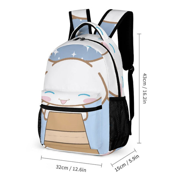 Cinnamoroll Kids Backpack Adjustable Straps Padded Back Lightweight Travel Bag for Preschool and Elementary Children