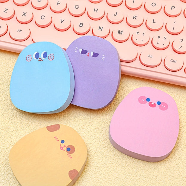 10 Pcs Vibrant Emoji Memo Pads Self Stick Notes Ideal for Office and School Use