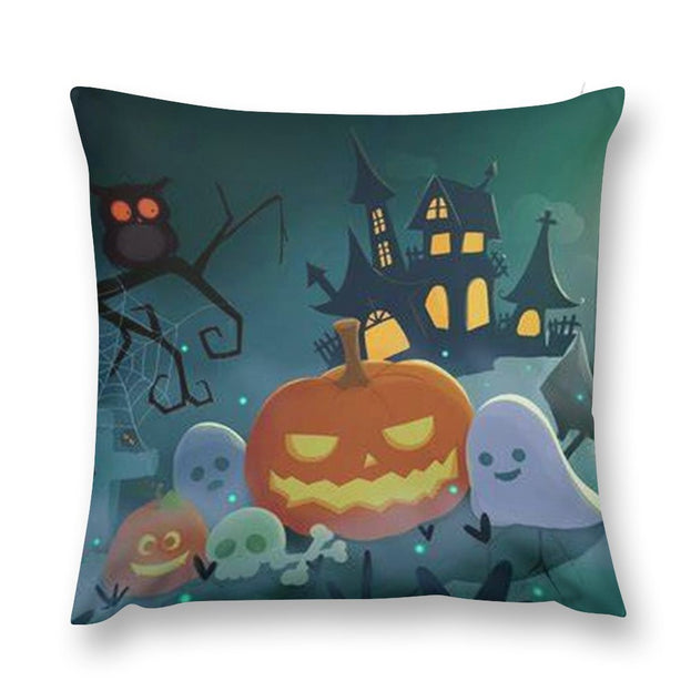 Halloween Plush Pillowcase – Comfortable and Chic for Halloween Decor