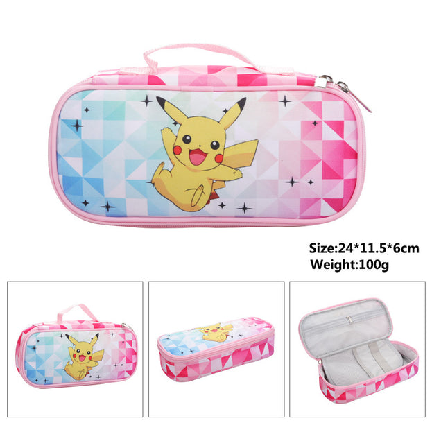 Pokemon Pencil Case Cute Cartoon Stationery Box for Elementary and Middle School Students