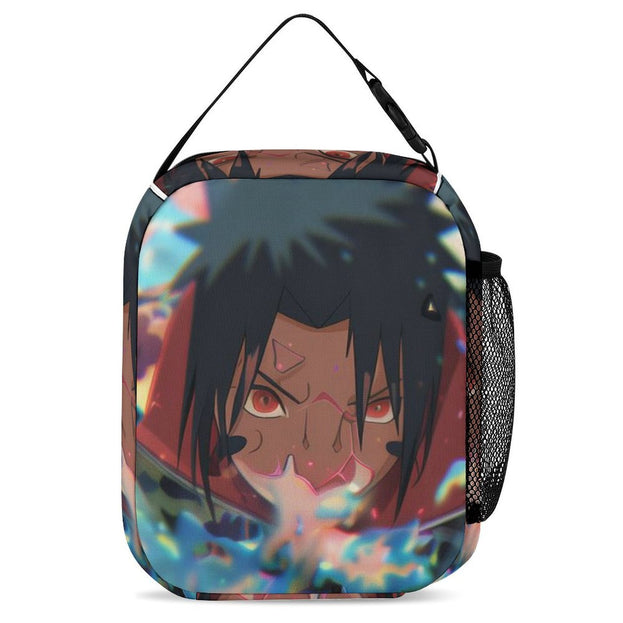 Naruto Sasuke Print Backpack Durable Anime School Bag for Kids Ideal for Elementary and Middle School Students