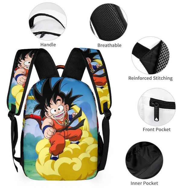 Kids' Dragon Ball Z 16 Inch Backpack Set Perfect for Preschool Boys and Girls