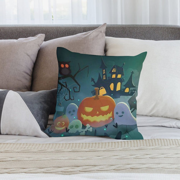 Halloween Plush Pillowcase – Comfortable and Chic for Halloween Decor