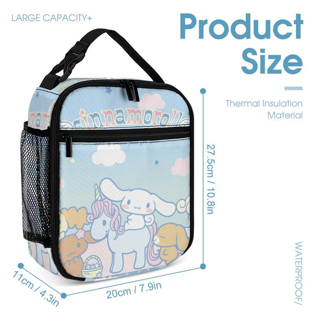 Cinnamoroll Kids Travel Backpack Suitable for Preschool and Elementary Boys and Girls Adjustable Straps and Comfortable Padded Back