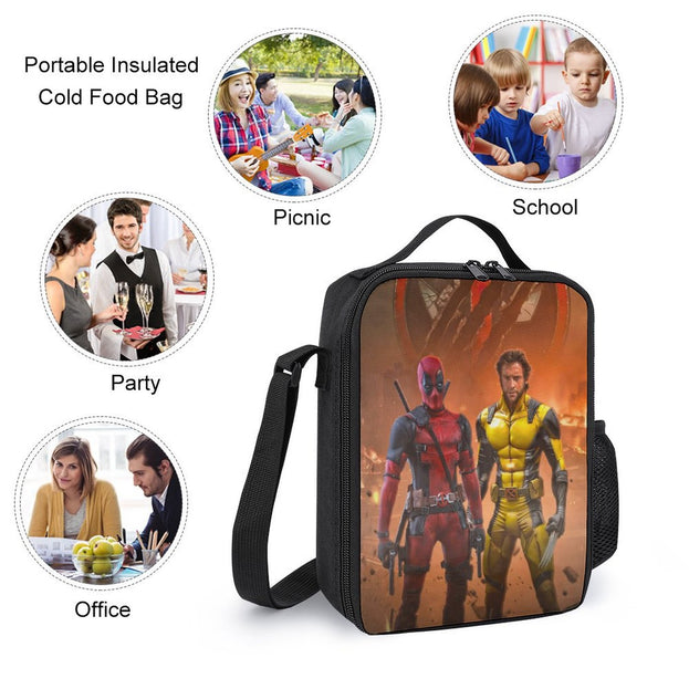 17 Inch Deadpool Wolverine Backpack Ideal for Teen Boys and Girls