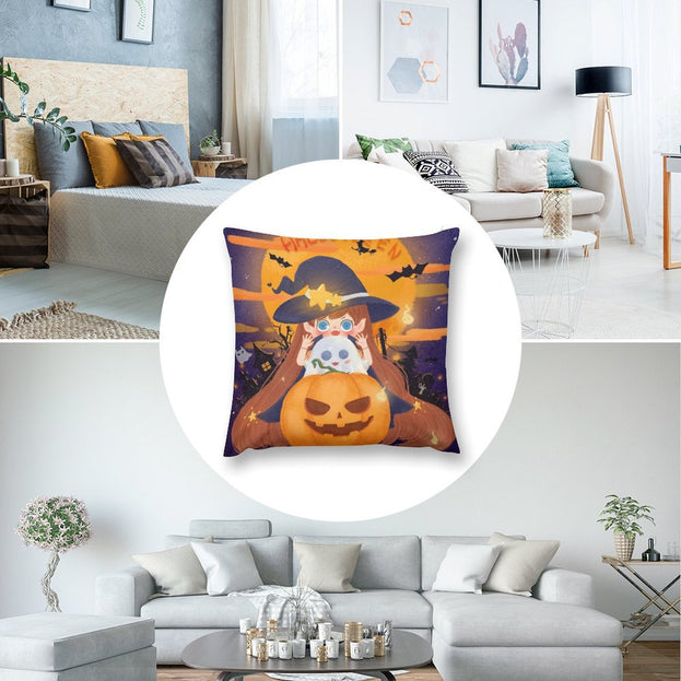 Deluxe Halloween Plush Pillowcase – Luxuriously Soft for the Halloween Spirit