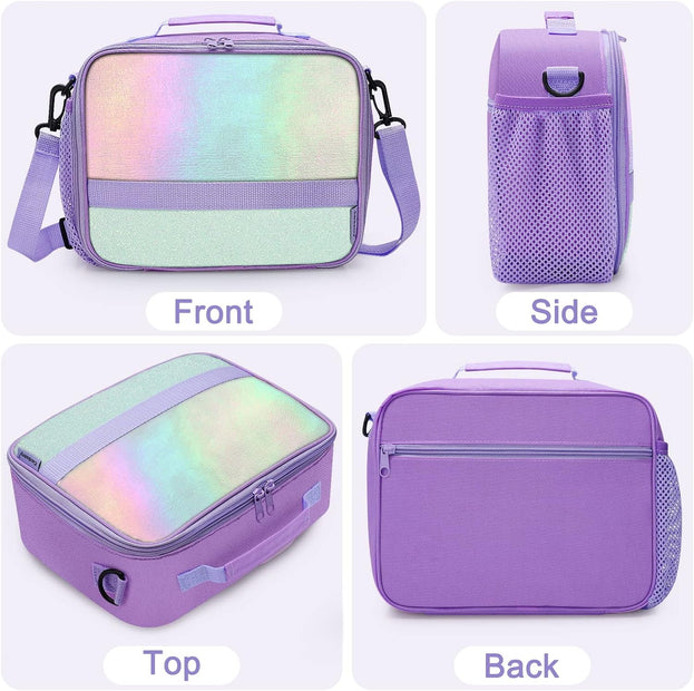 Insulated Kids Lunch Box for School Durable with Adjustable Shoulder Strap Keeps Food Warm Ideal for Travel