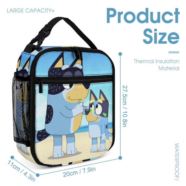 Bluey Print School Backpack Comfortable and Stylish Double Shoulder Bag for Children