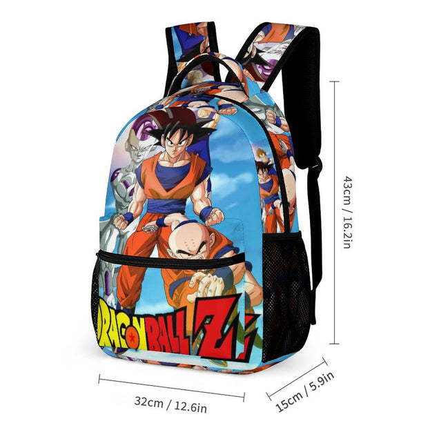 Dragon Ball Z 16 Inch Backpack Set for Preschool Boys and Girls Kids' School Bag with Accessories