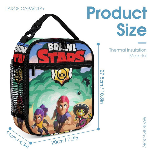 16 Inch Brawl Stars Anime Print Backpack Stylish and Durable School Bag for Kids and Teens