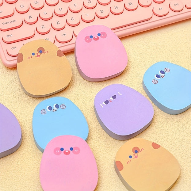 10 Pcs Vibrant Emoji Memo Pads Self Stick Notes Ideal for Office and School Use